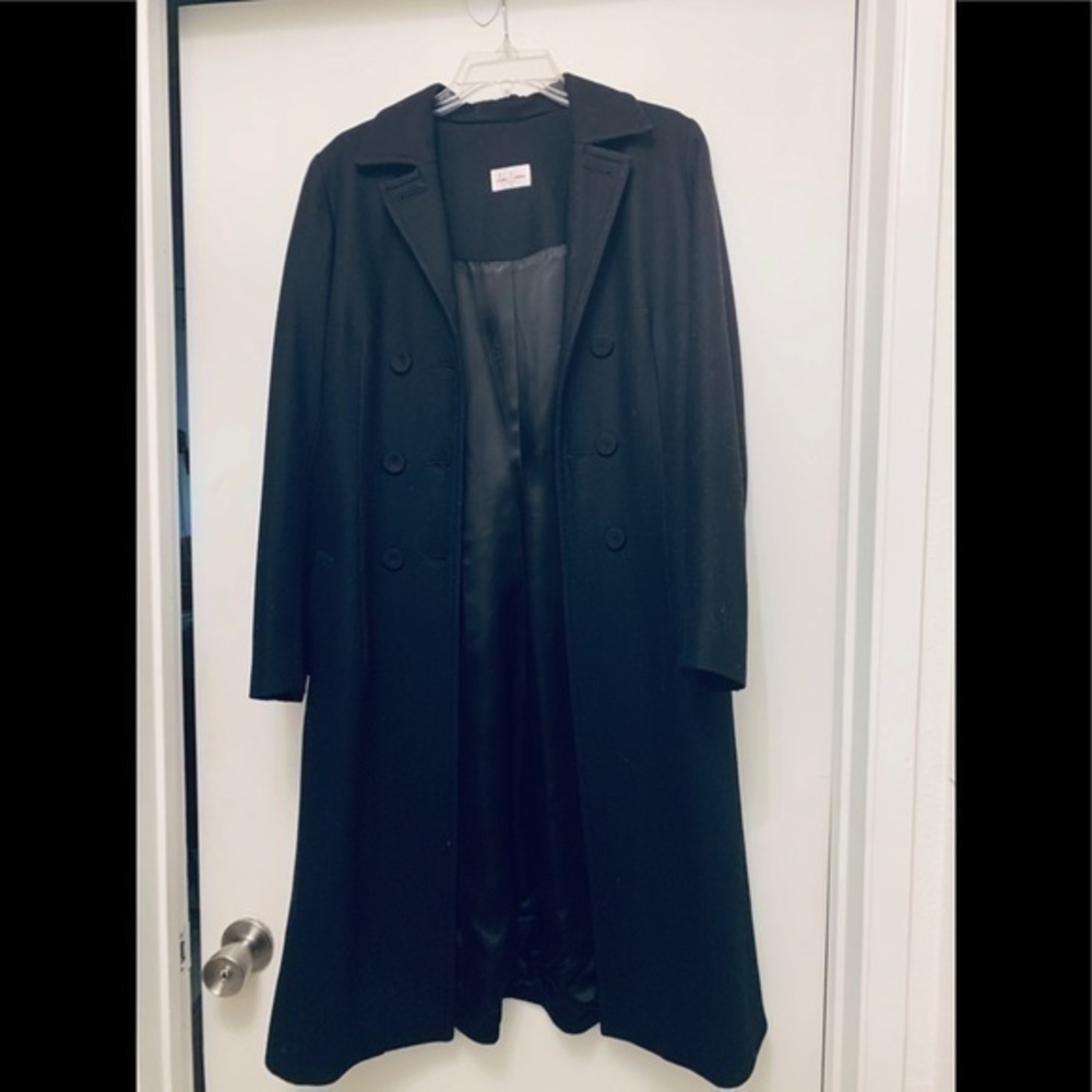 Leona Edmiston women’s black wool coat